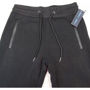 NEW Pure Champ Black Mens Jogger Sweatpants Drawstring Zipper Pockets Small  NWT